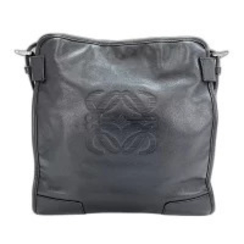 Loewe Anagram Shoulder Bag Leather Black